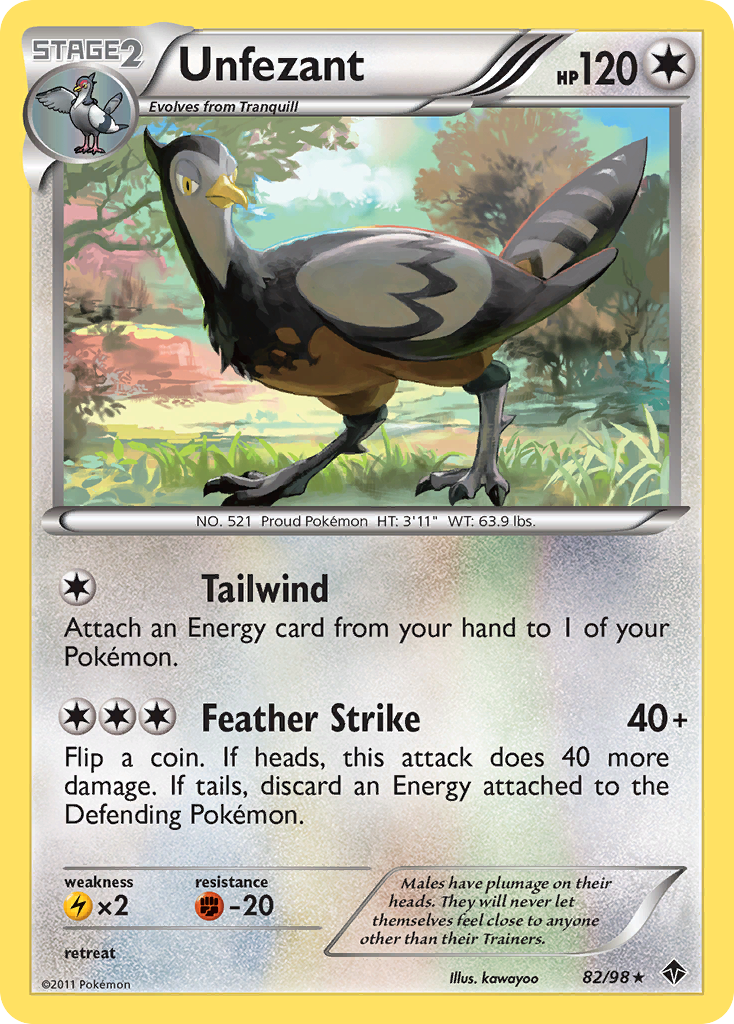 Unfezant (82/98) [Black & White: Emerging Powers] | Total Play