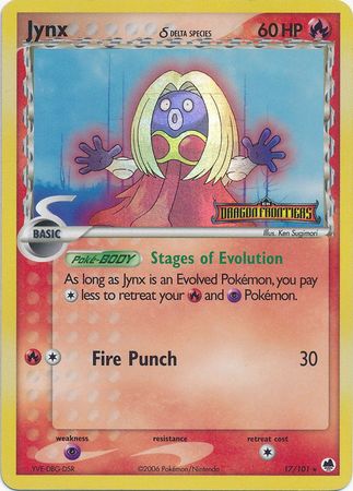 Jynx (17/101) (Delta Species) (Stamped) [EX: Dragon Frontiers] | Total Play