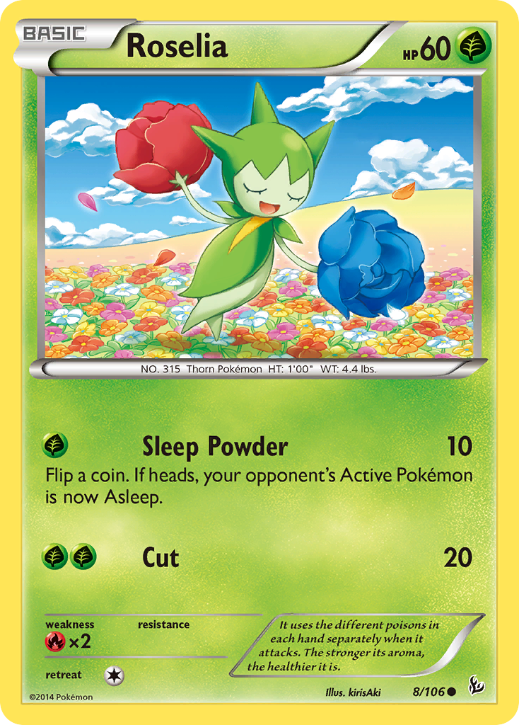Roselia (8/106) [XY: Flashfire] | Total Play