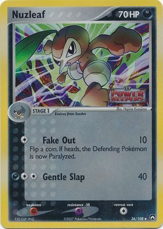 Nuzleaf (36/108) (Stamped) [EX: Power Keepers] | Total Play