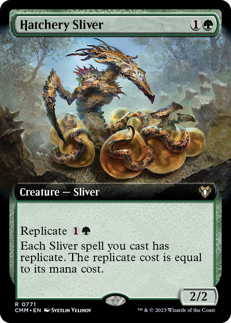 Hatchery Sliver (Extended Art) [Commander Masters] | Total Play