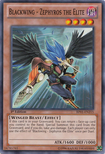 Blackwing - Zephyros the Elite [BP01-EN215] Common | Total Play