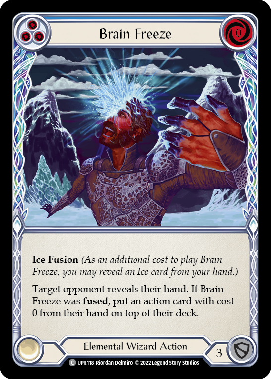 Brain Freeze (Blue) [UPR118] (Uprising)  Rainbow Foil | Total Play