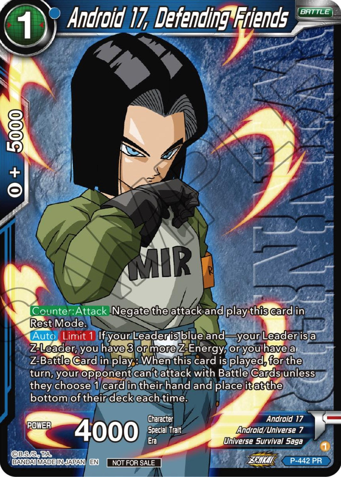 Android 17, Defending Friends (Winner) (P-442) [Tournament Promotion Cards] | Total Play