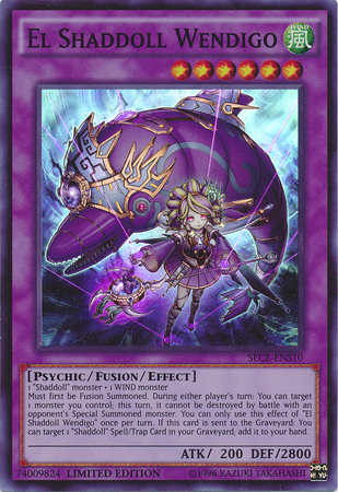 El Shaddoll Wendigo [SECE-ENS10] Super Rare | Total Play