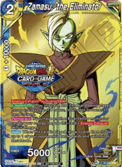 Zamasu, the Eliminator (Championship Pack 2021 Vault Set) (P-337) [Tournament Promotion Cards] | Total Play