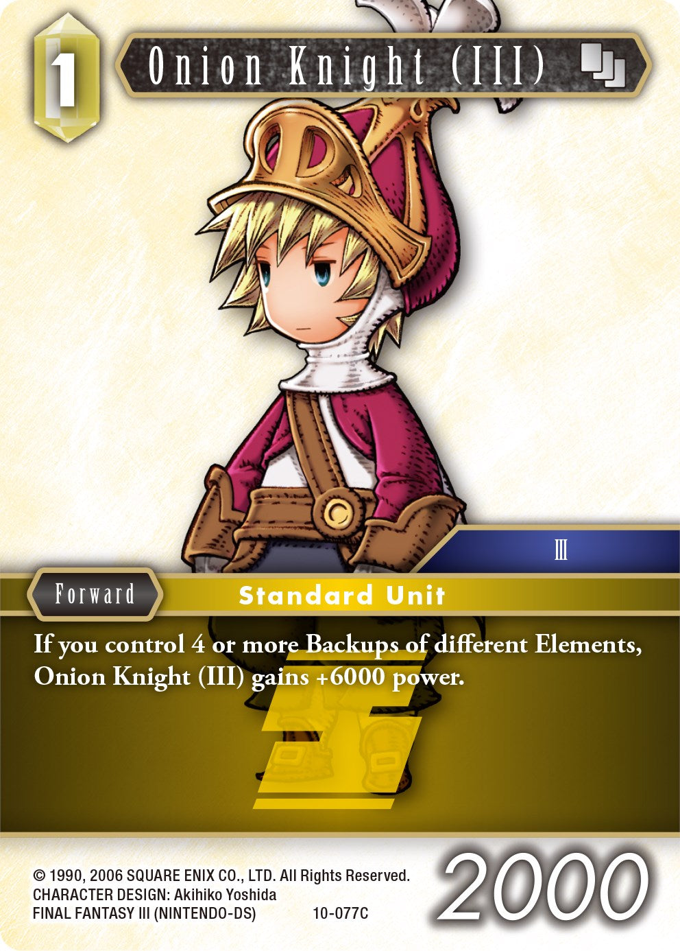 Onion Knight (III) (Ingus) [Opus X] | Total Play