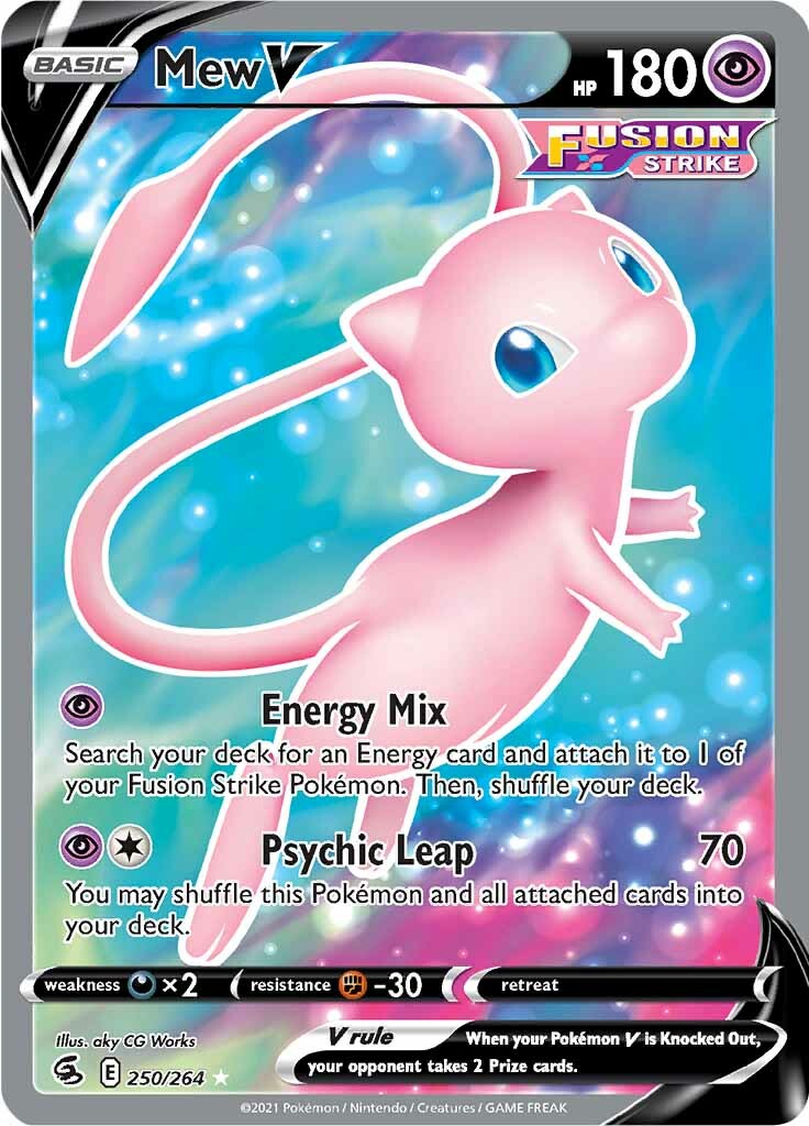 Mew V (250/264) [Sword & Shield: Fusion Strike] | Total Play