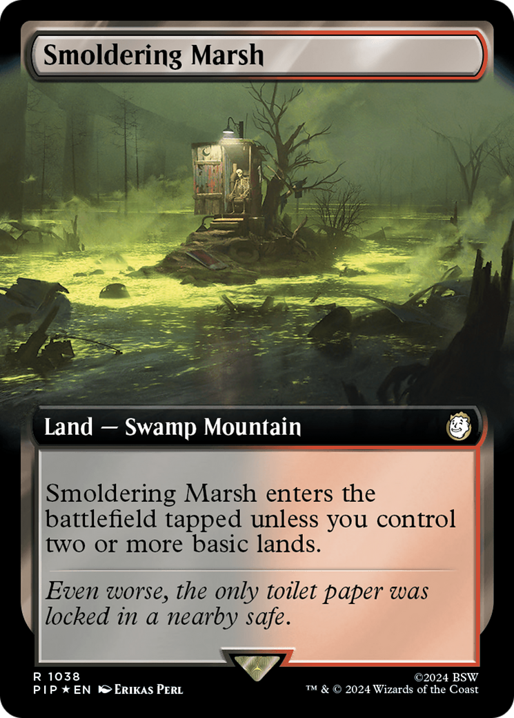 Smoldering Marsh (Extended Art) (Surge Foil) [Fallout] | Total Play