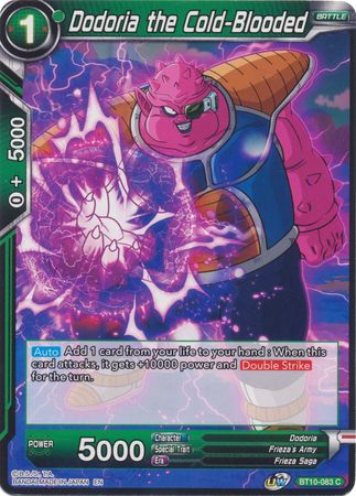 Dodoria the Cold-Blooded (BT10-083) [Rise of the Unison Warrior] | Total Play