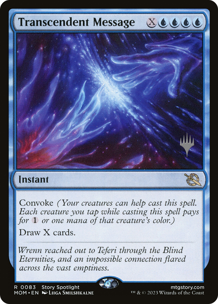 Transcendent Message (Promo Pack) [March of the Machine Promos] | Total Play