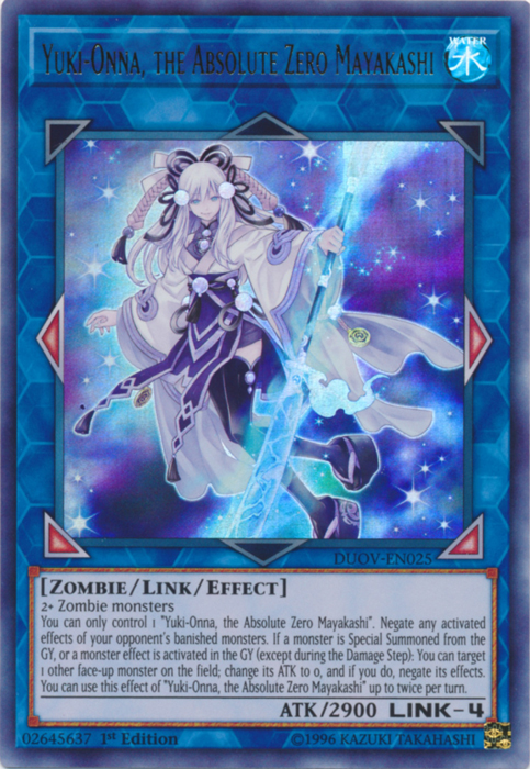Yuki-Onna, the Absolute Zero Mayakashi [DUOV-EN025] Ultra Rare | Total Play