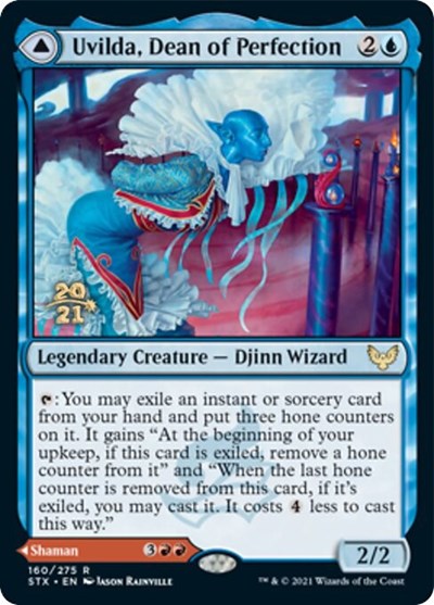 Uvilda, Dean of Perfection // Nassari, Dean of Expression [Strixhaven: School of Mages Prerelease Promos] | Total Play