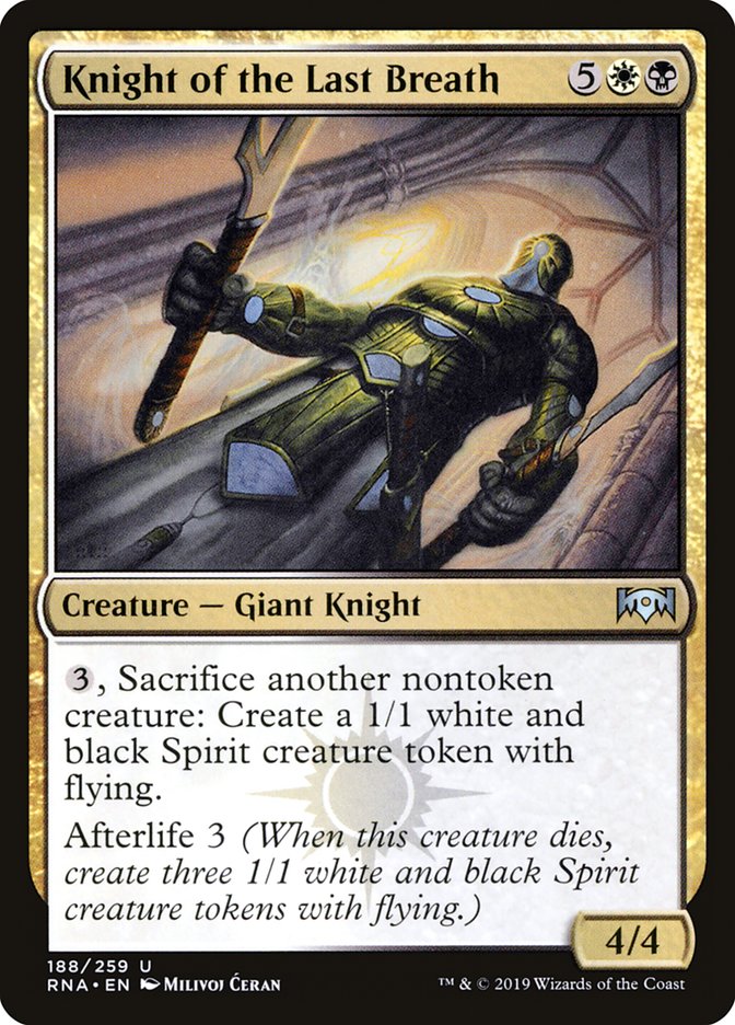 Knight of the Last Breath [Ravnica Allegiance] | Total Play