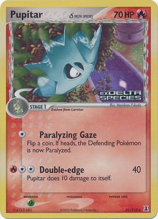 Pupitar (51/113) (Delta Species) (Stamped) [EX: Delta Species] | Total Play