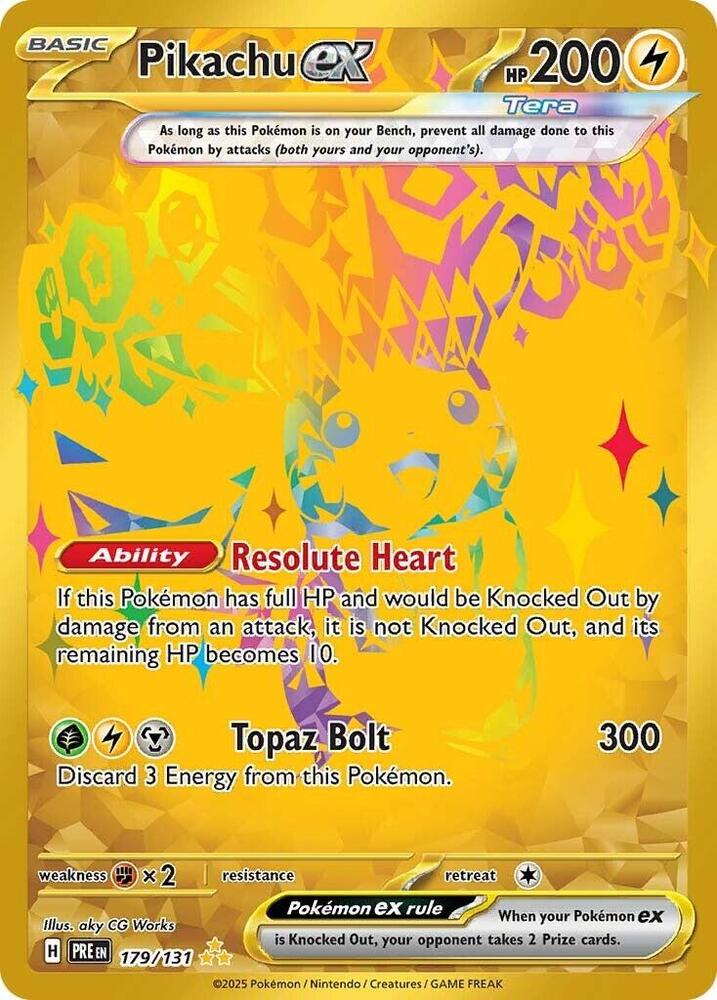 Pikachu ex (179/131) [Scarlet & Violet: Prismatic Evolutions] | Total Play