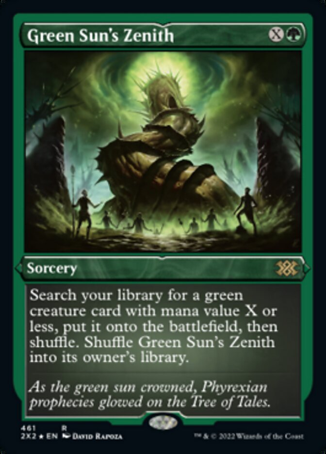 Green Sun's Zenith (Foil Etched) [Double Masters 2022] | Total Play