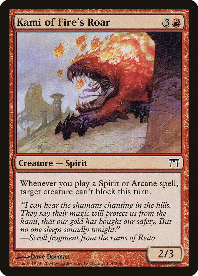 Kami of Fire's Roar [Champions of Kamigawa] | Total Play