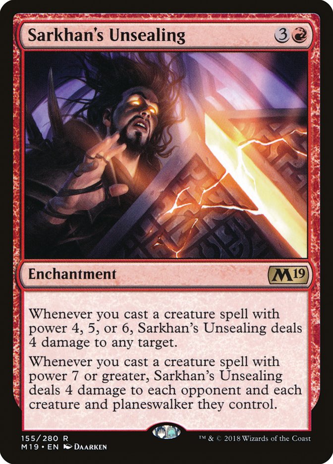 Sarkhan's Unsealing [Core Set 2019] | Total Play