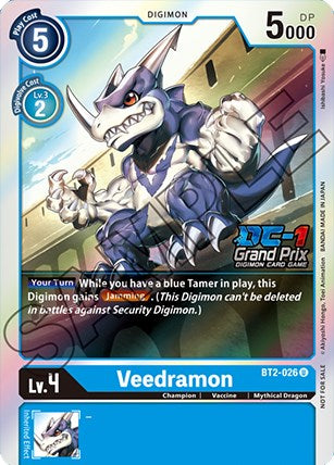 Veedramon [BT2-026] (DC-1 Grand Prix) [Release Special Booster Promos] | Total Play