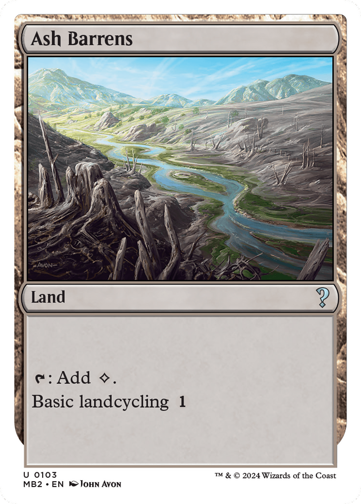 Ash Barrens (White Border) [Mystery Booster 2] | Total Play