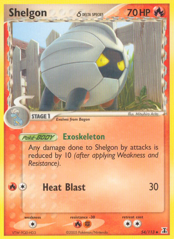 Shelgon (54/113) (Delta Species) [EX: Delta Species] | Total Play