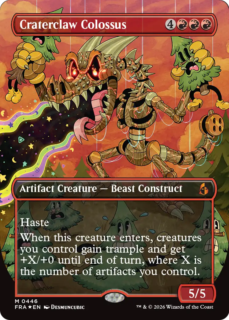 Craterclaw Colossus (Borderless) (0446) [Reality Fracture] | Total Play
