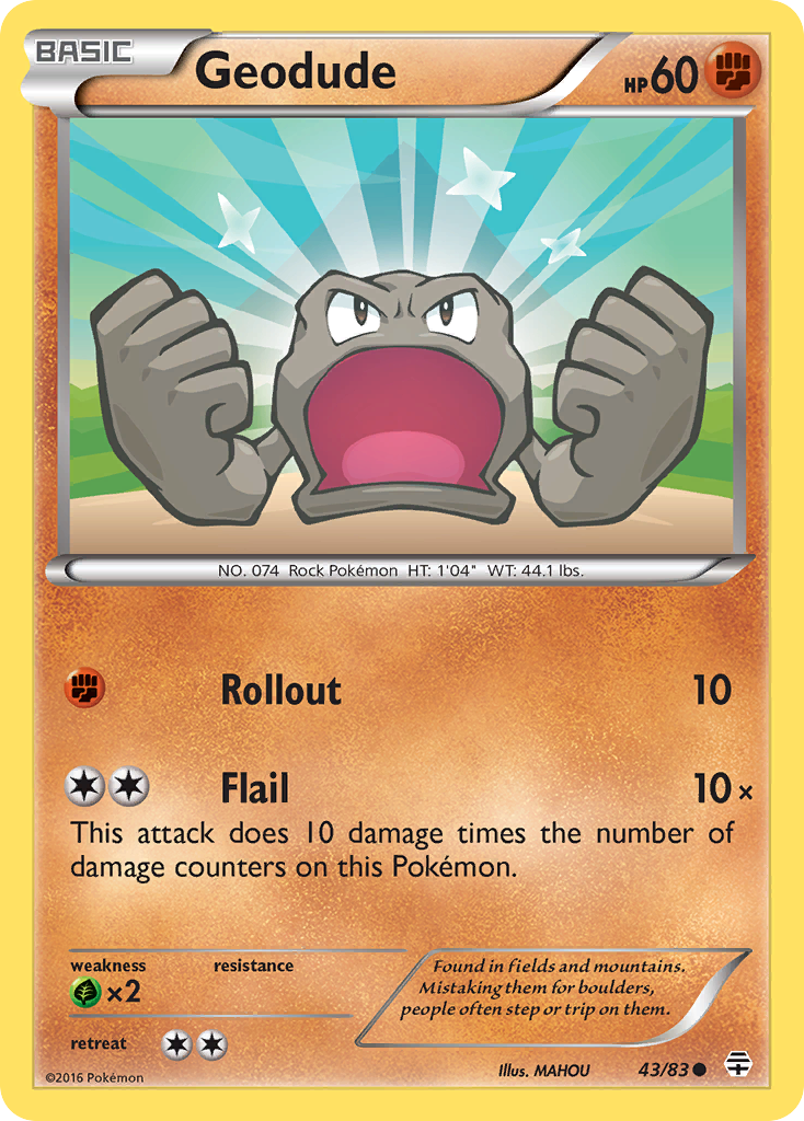 Geodude (43/83) [XY: Generations] | Total Play