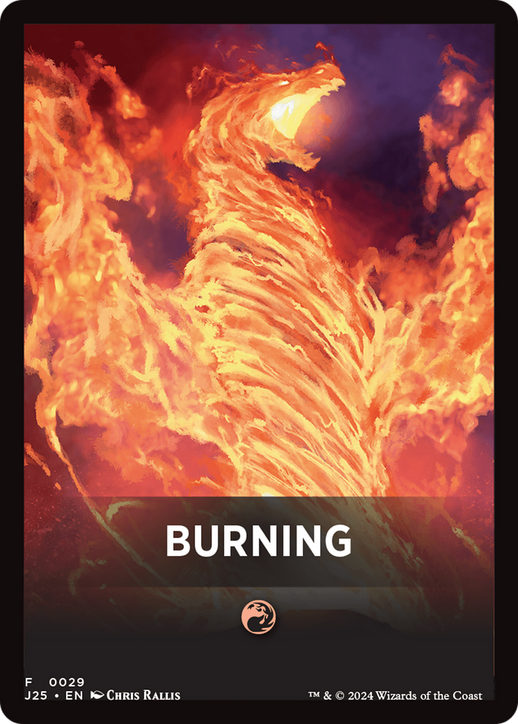 Burning Theme Card [Foundations Jumpstart Front Cards] | Total Play