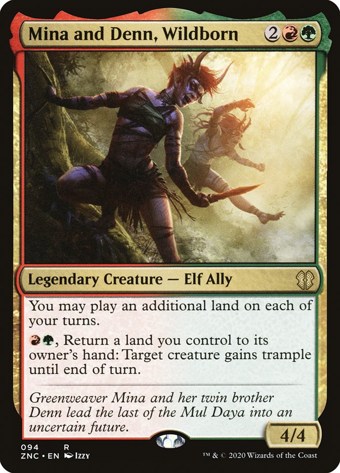 Mina and Denn, Wildborn [Zendikar Rising Commander] | Total Play