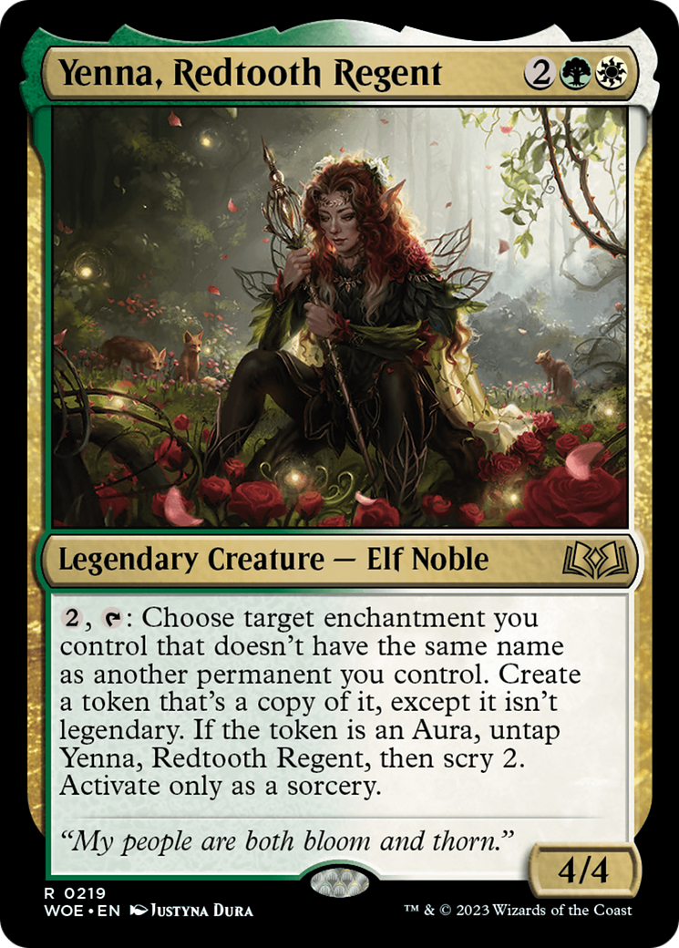 Yenna, Redtooth Regent [Wilds of Eldraine Prerelease Promos] | Total Play