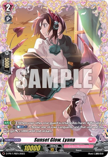 Sunset Glow, Lyana (Frame Rare) (D-PR/176EN) [D Promo Cards] | Total Play