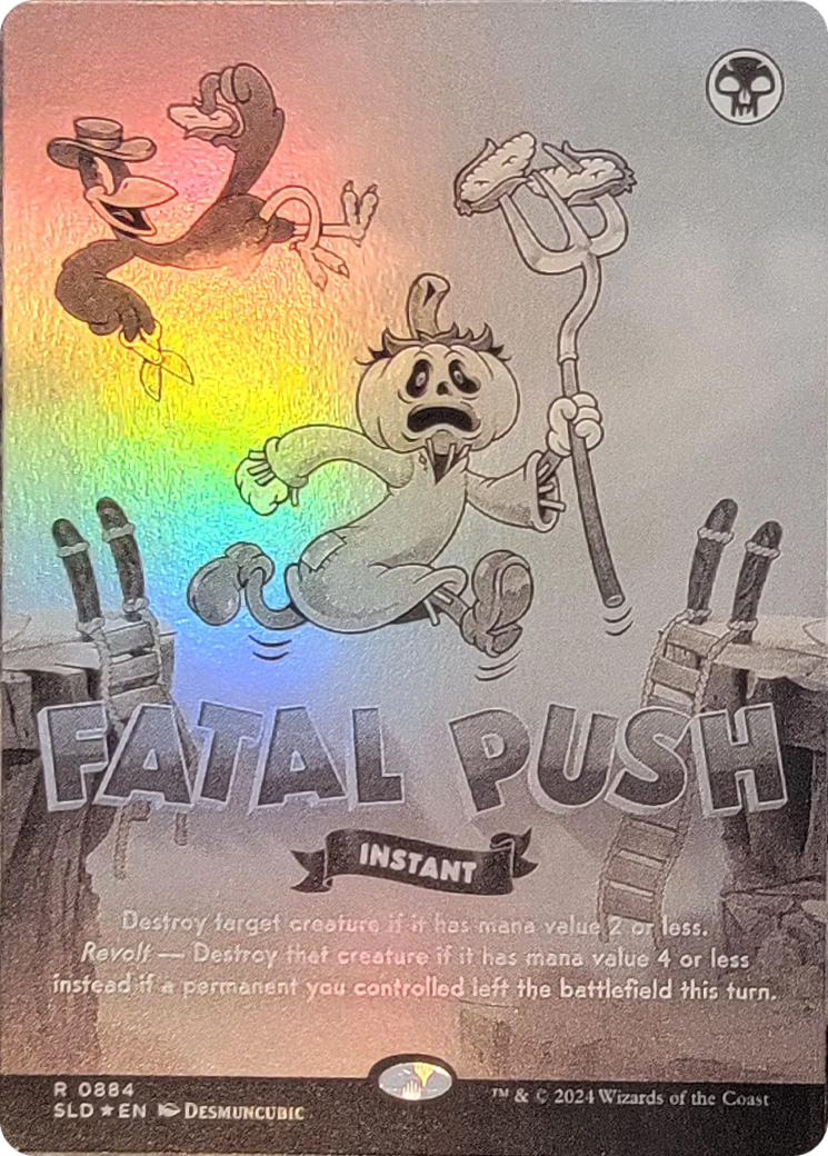 Fatal Push (0884) (Black & White Foil) [Secret Lair Drop Series] | Total Play