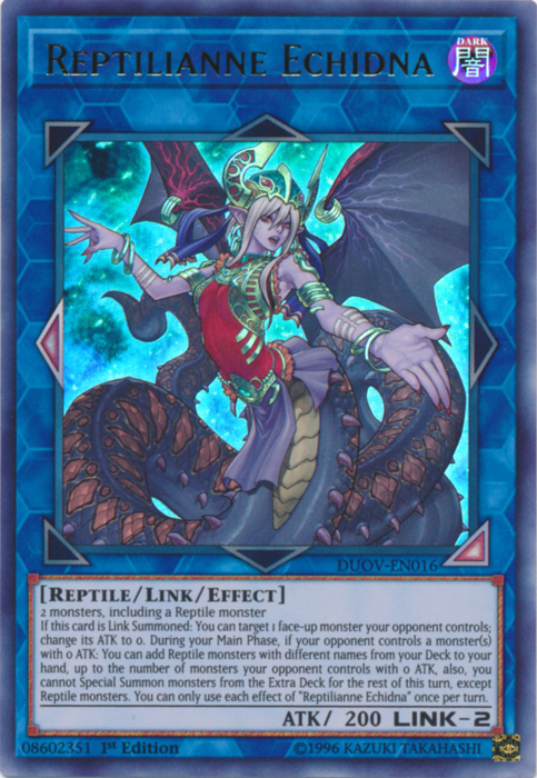 Reptilianne Echidna [DUOV-EN016] Ultra Rare | Total Play
