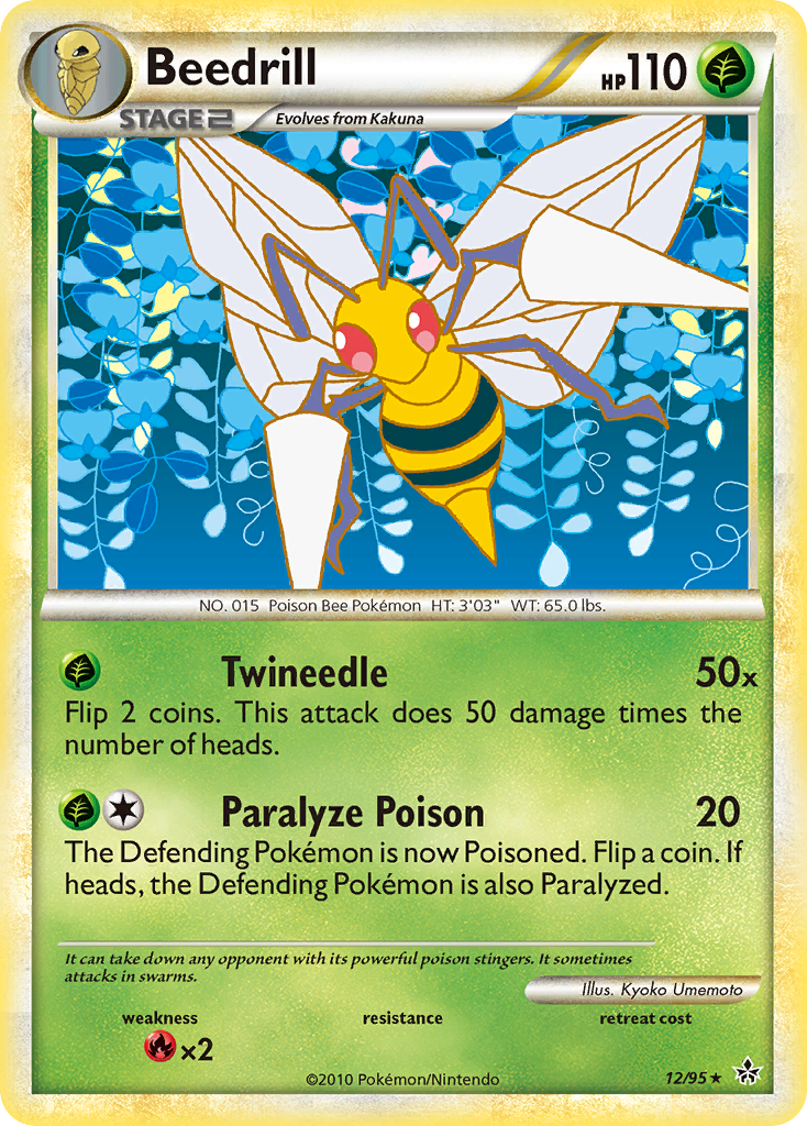 Beedrill (12/95) [HeartGold & SoulSilver: Unleashed] | Total Play