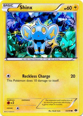 Shinx (43/99) (Cracked Ice Holo) (Blister Exclusive) [Black & White: Next Destinies] | Total Play