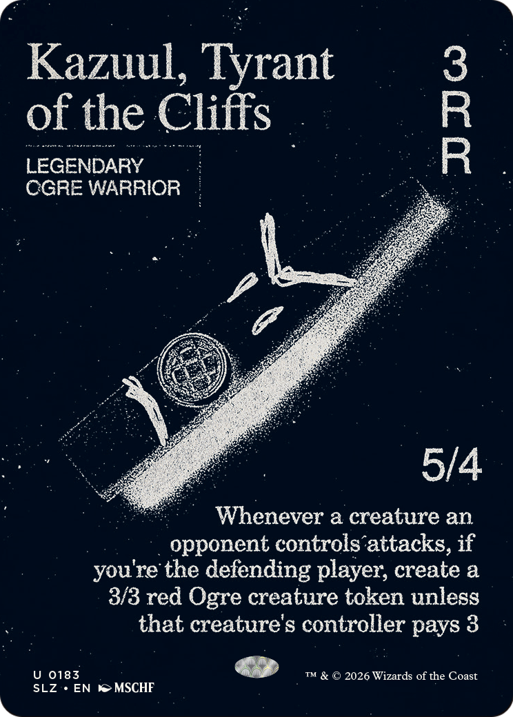 Kazuul, Tyrant of the Cliffs (0183) [Secret Lair x MSCHF: The Zeta Set] | Total Play