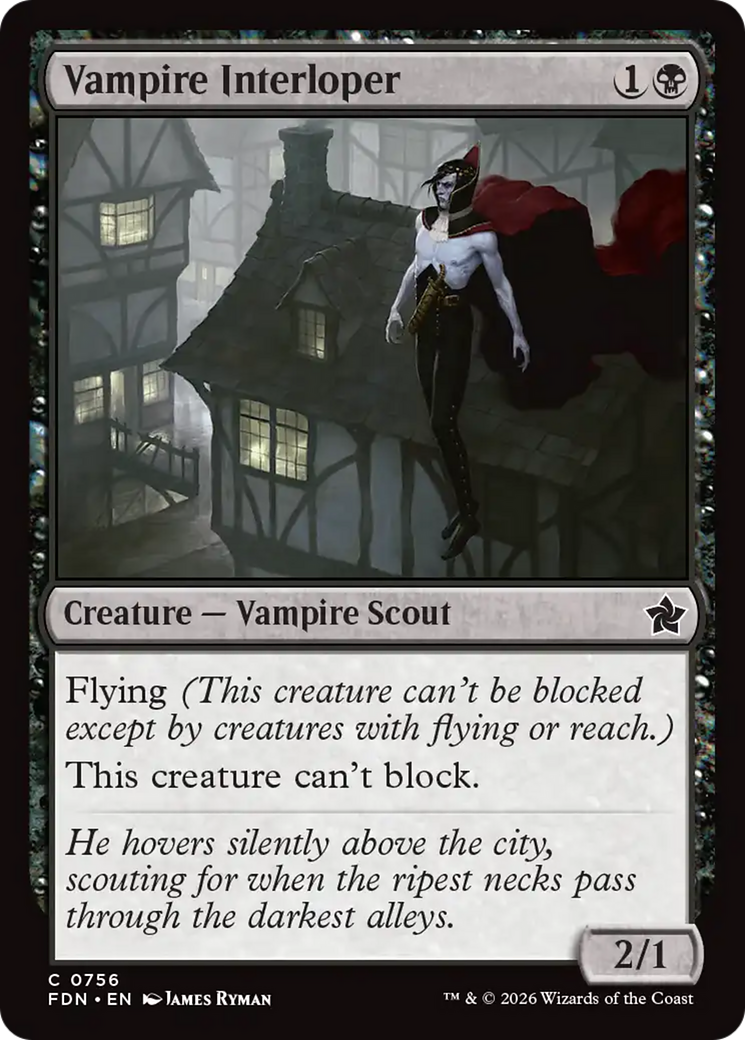 Vampire Interloper (0756) [Foundations] | Total Play