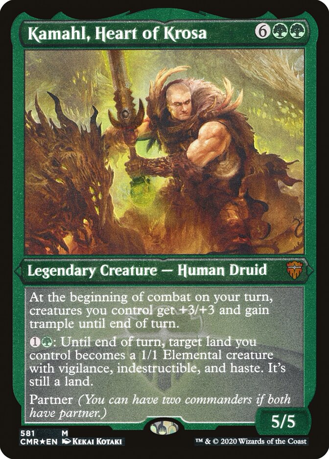 Kamahl, Heart of Krosa (Etched) [Commander Legends] | Total Play