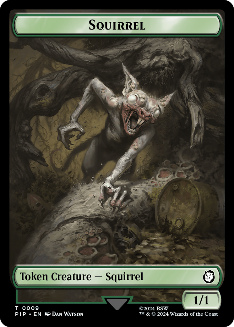 Food (013) // Squirrel Double-Sided Token [Fallout Tokens] | Total Play