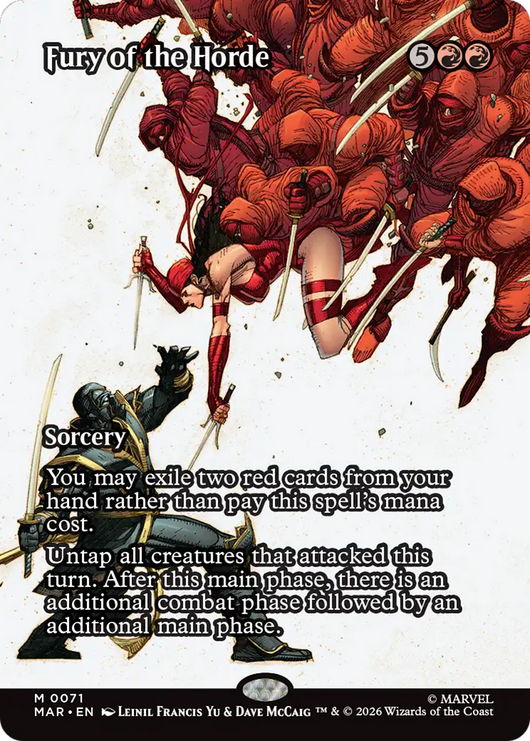 Fury of the Horde (Borderless) [Marvel Universe: Eternal-Legal] | Total Play
