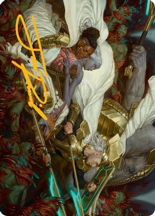 Storm the Seedcore Art Card (Gold-Stamped Signature) [March of the Machine Art Series] | Total Play