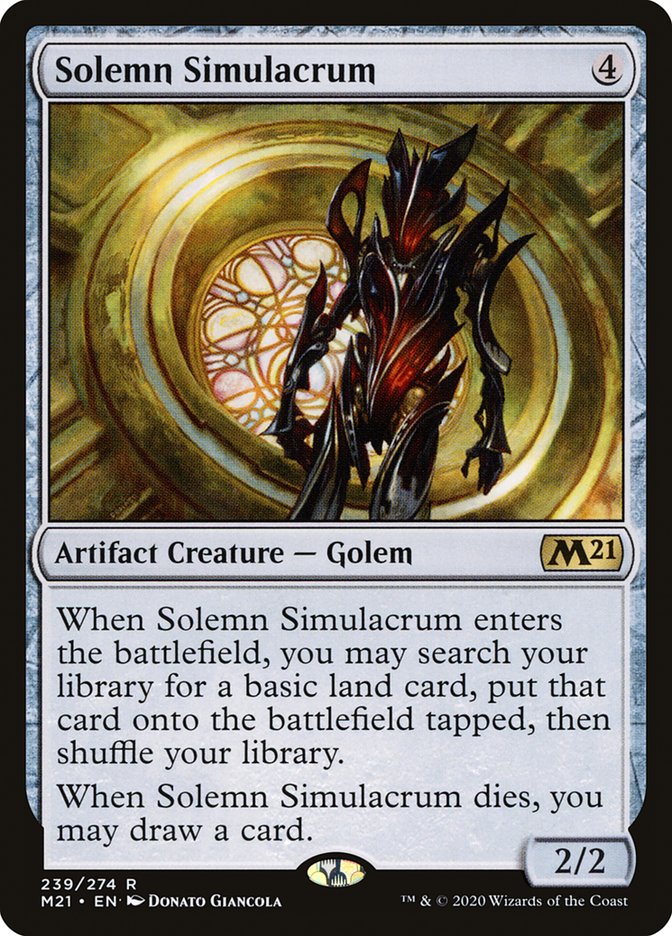 Solemn Simulacrum [Core Set 2021] | Total Play