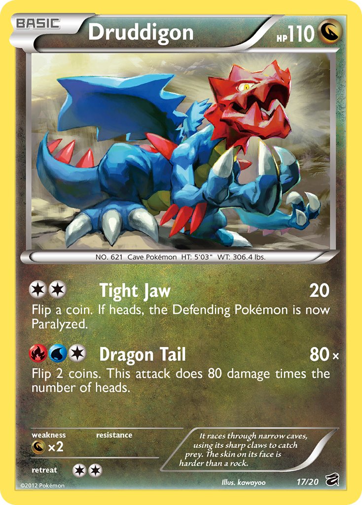Druddigon (17/20) (Blister Exclusive) [Black & White: Dragon Vault] | Total Play