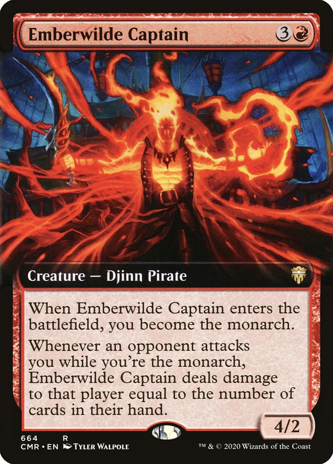 Emberwilde Captain (Extended Art) [Commander Legends] | Total Play