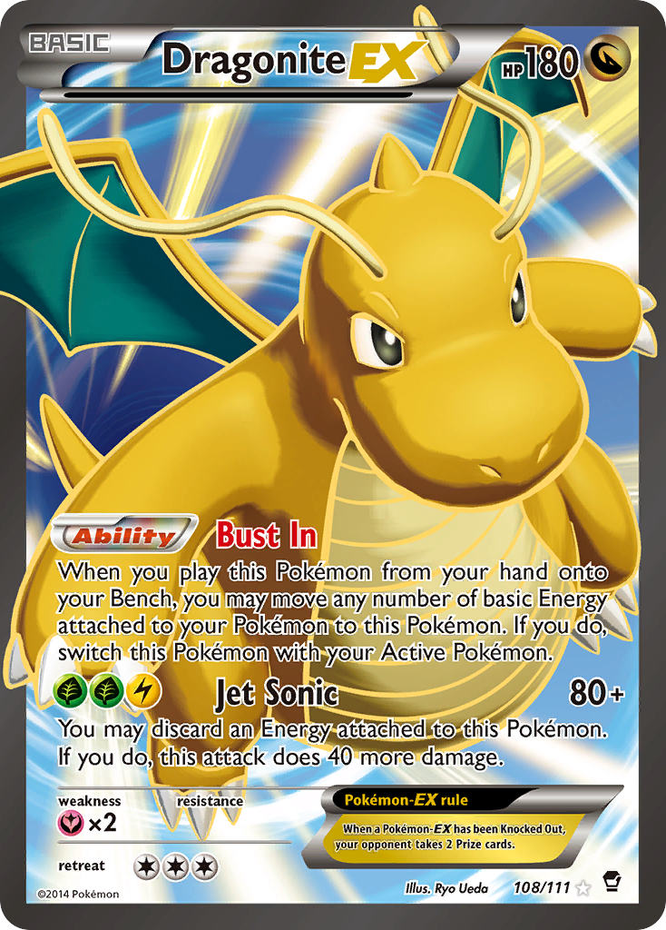 Dragonite EX (108/111) [XY: Furious Fists] | Total Play