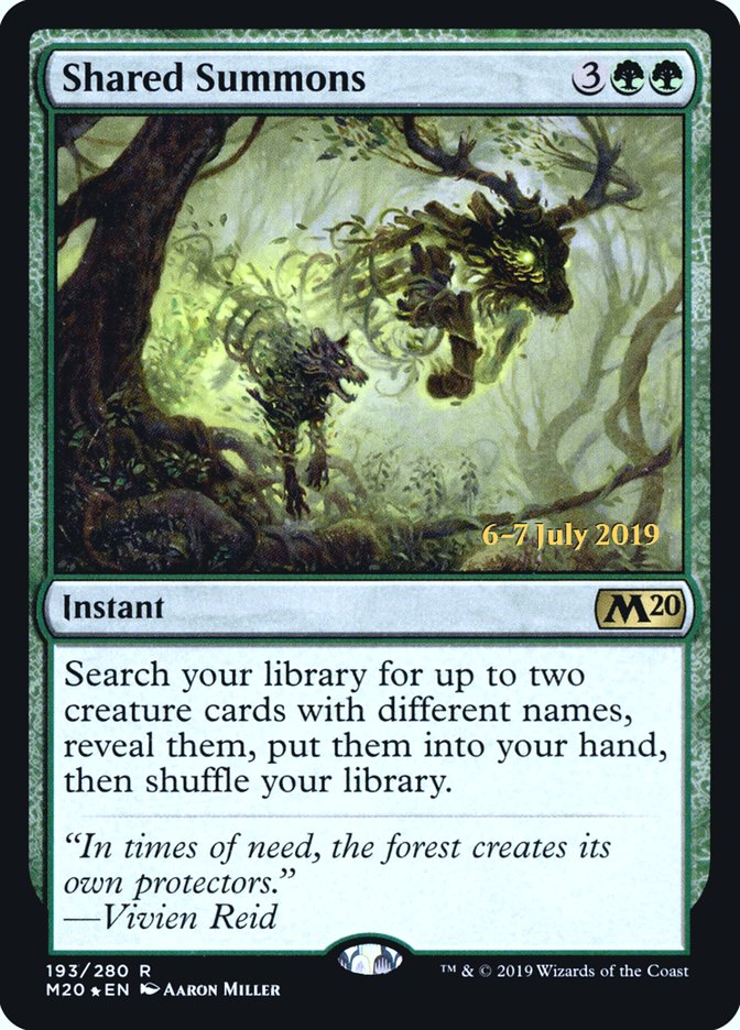 Shared Summons [Core Set 2020 Prerelease Promos] | Total Play