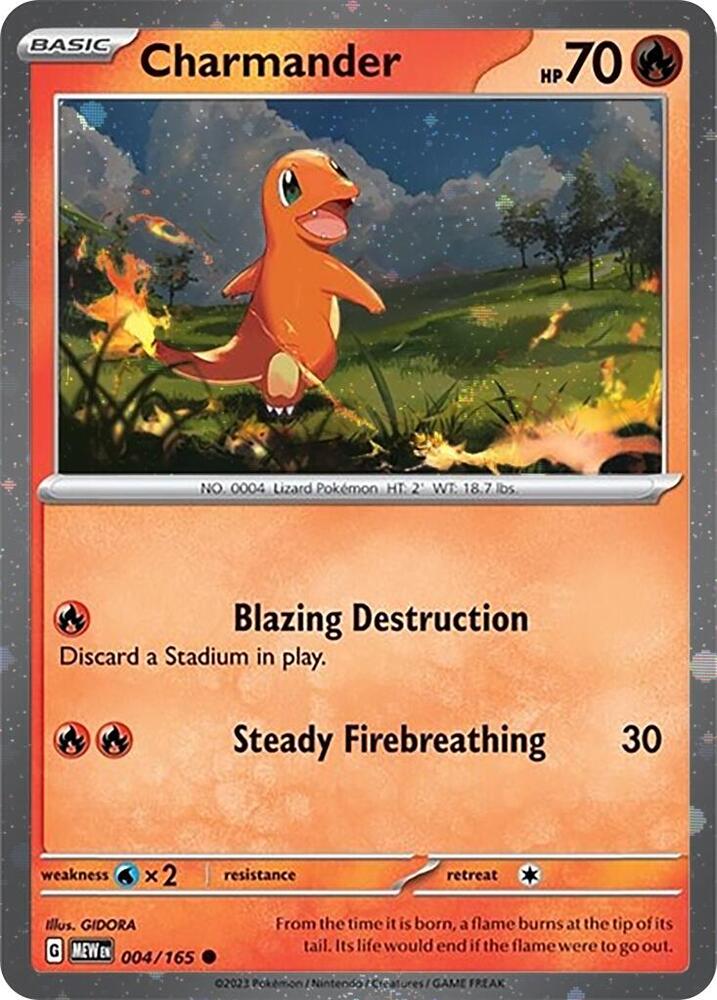 Charmander (004) (Cosmos Holo) [Scarlet & Violet: Black Star Promos] | Total Play