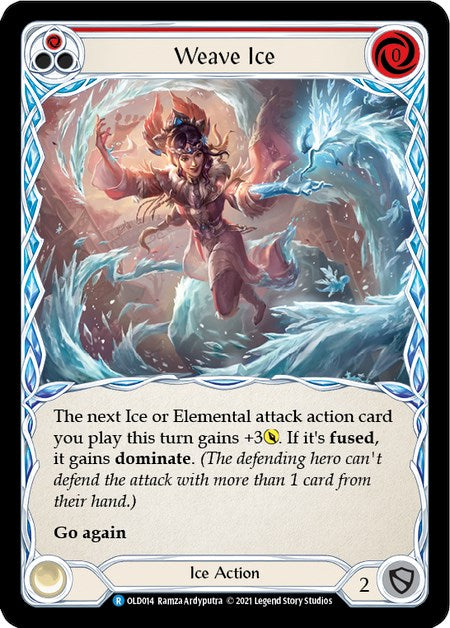 Weave Ice (Red) [OLD014] (Tales of Aria Oldhim Blitz Deck)  1st Edition Normal | Total Play