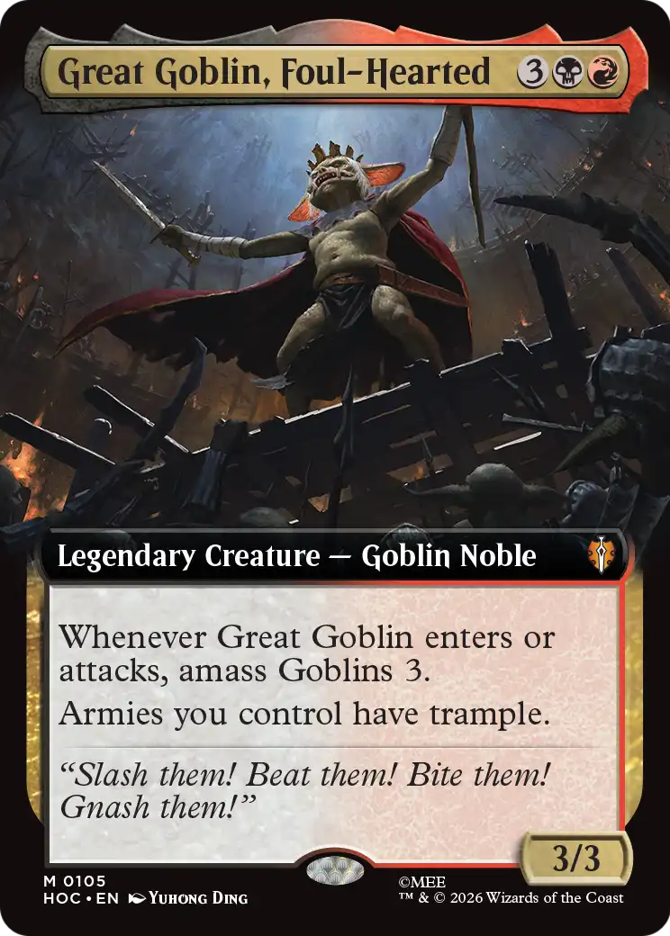 Great Goblin, Foul-Hearted (Extended Art) [The Hobbit: Eternal-Legal] | Total Play